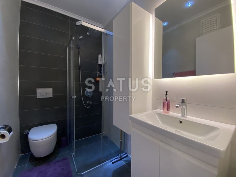 Меблированная квартира планировки 2+1, 105 м2 с видом на море в комплексе класса люкс, район Каргыджак, Аланья фото 10