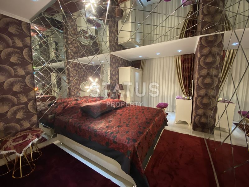 Меблированная квартира планировки 2+1, 105 м2 с видом на море в комплексе класса люкс, район Каргыджак, Аланья фото 15