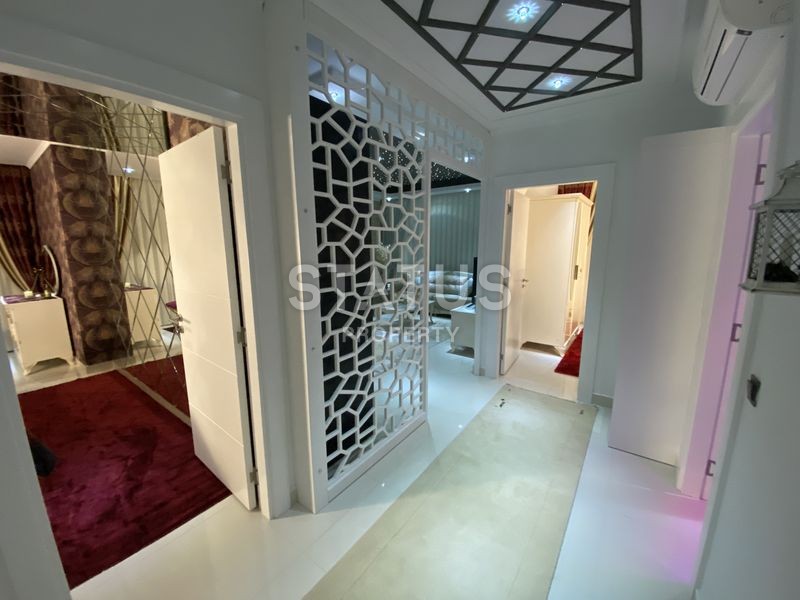 Меблированная квартира планировки 2+1, 105 м2 с видом на море в комплексе класса люкс, район Каргыджак, Аланья фото 17