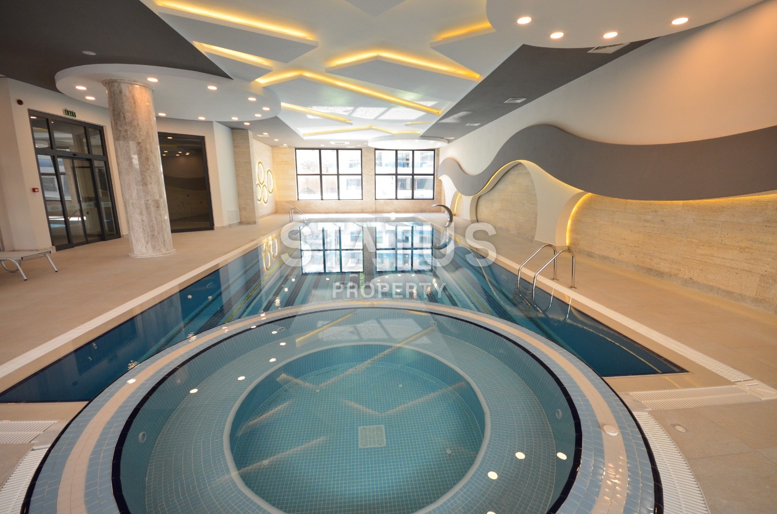 Меблированная квартира планировки 2+1, 105 м2 с видом на море в комплексе класса люкс, район Каргыджак, Аланья фото 27