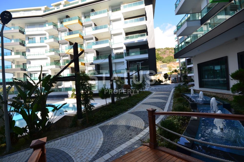 Меблированная квартира планировки 2+1, 105 м2 с видом на море в комплексе класса люкс, район Каргыджак, Аланья фото 39