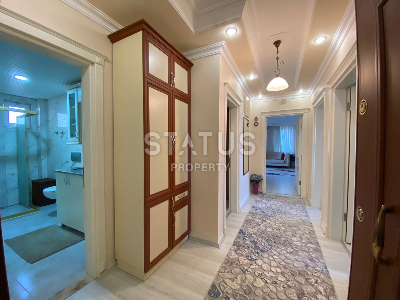 Большая по площади трехкомнатная меблированная квартира в центре Алании, 125m2 фото 15