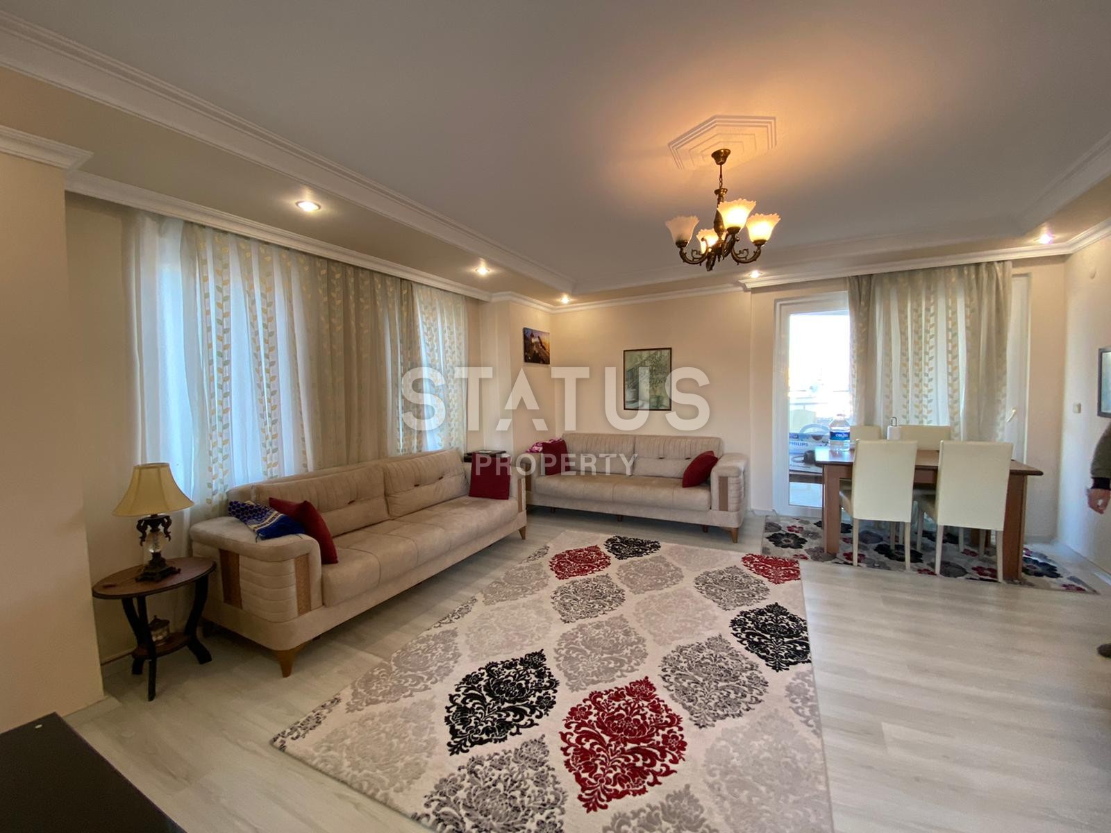 Большая по площади трехкомнатная меблированная квартира в центре Алании, 125m2 фото 21