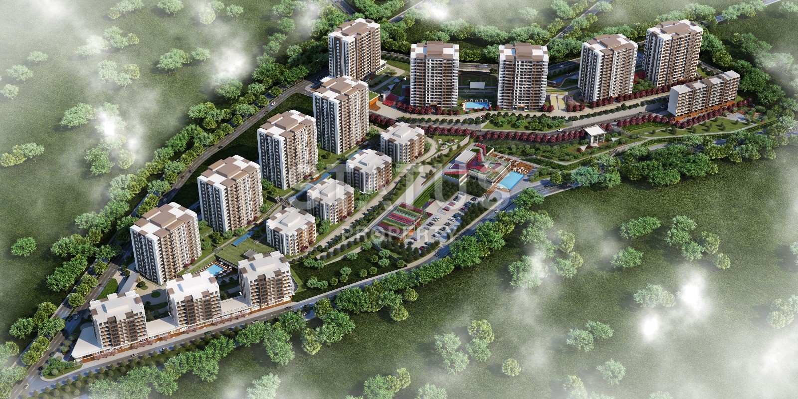 Апартаменты с хорошим видом в окружении природы и недалеко от побережья в Бейликдюзю. фото 8