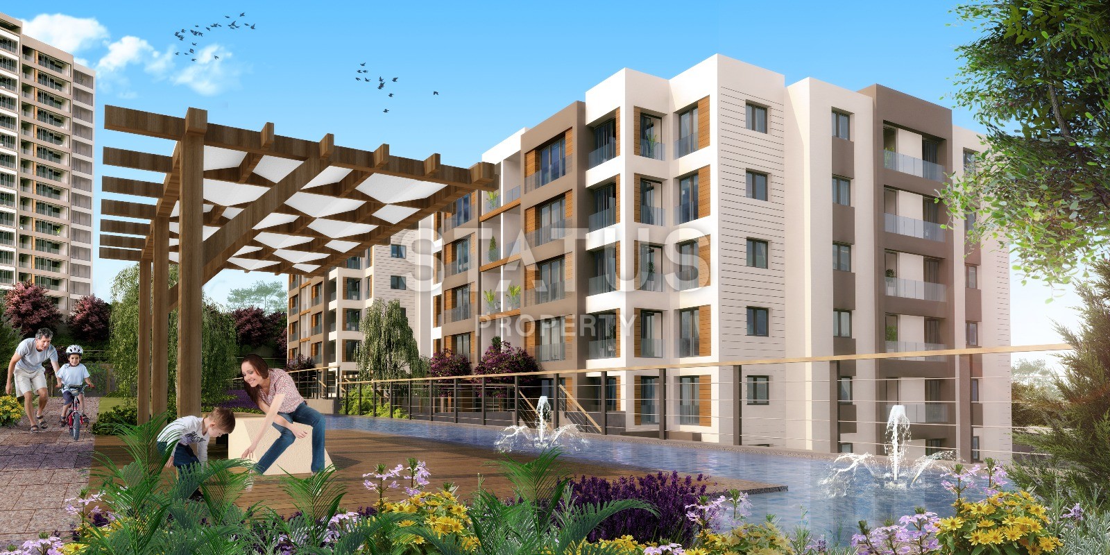 Апартаменты с хорошим видом в окружении природы и недалеко от побережья в Бейликдюзю. фото 17