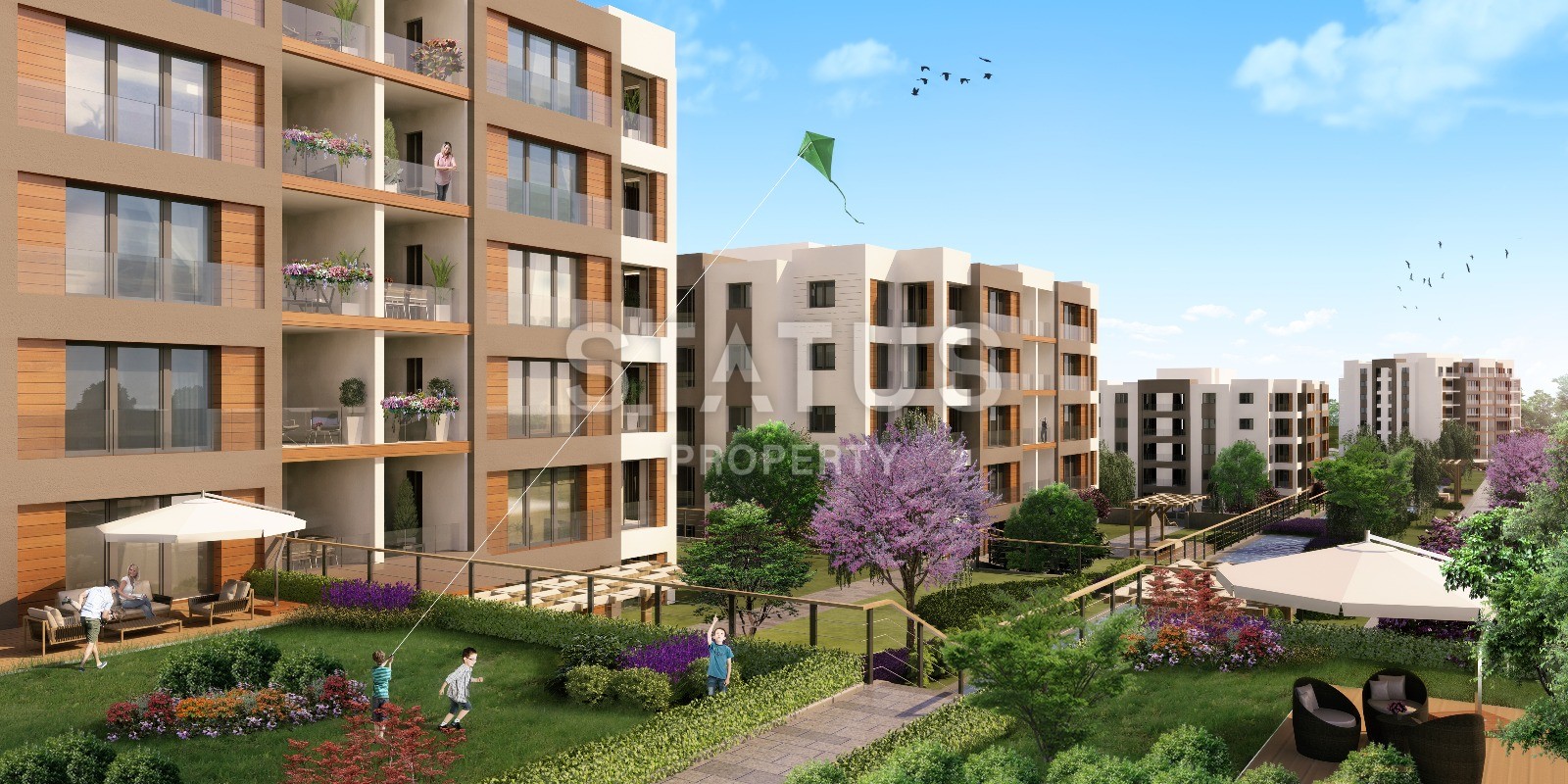 Апартаменты с хорошим видом в окружении природы и недалеко от побережья в Бейликдюзю. фото 24