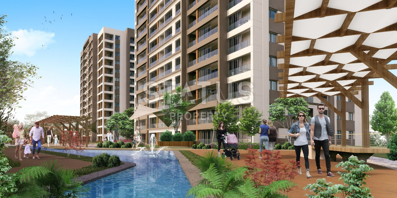 Апартаменты с хорошим видом в окружении природы и недалеко от побережья в Бейликдюзю. фото 27