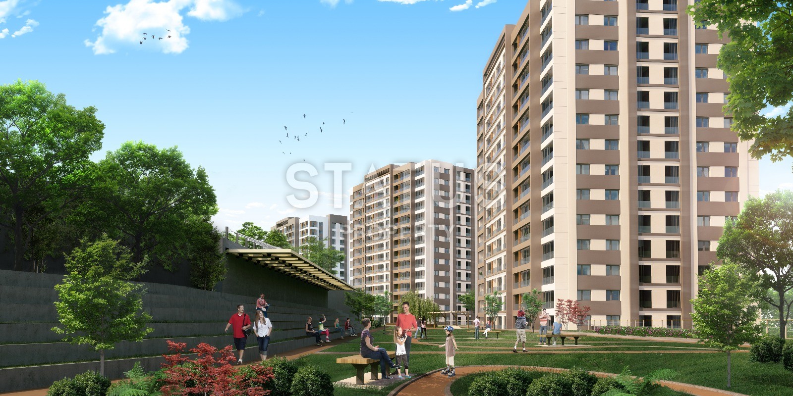 Апартаменты с хорошим видом в окружении природы и недалеко от побережья в Бейликдюзю. фото 29