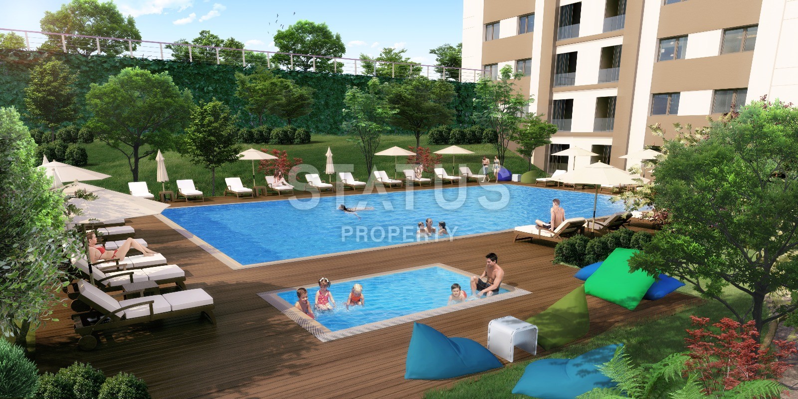 Апартаменты с хорошим видом в окружении природы и недалеко от побережья в Бейликдюзю. фото 31