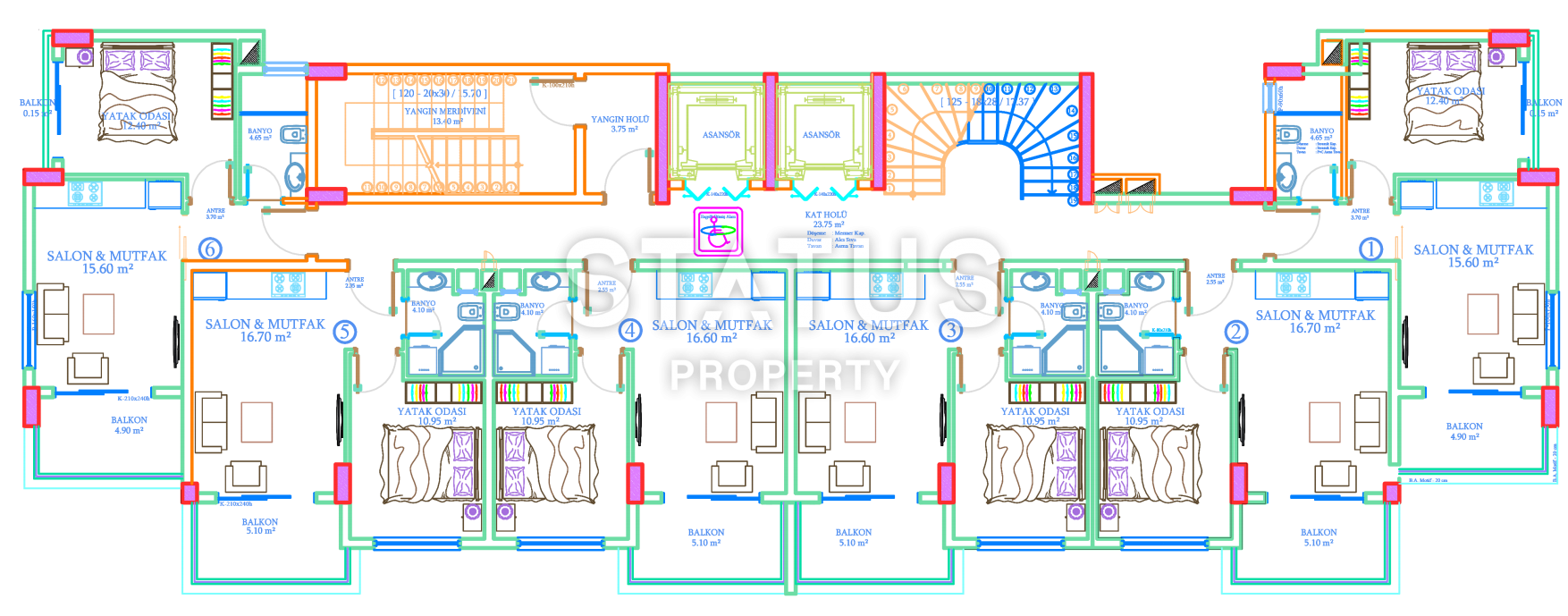 Новый проект в Авсалларе, 49 – 102 м2 фото 20