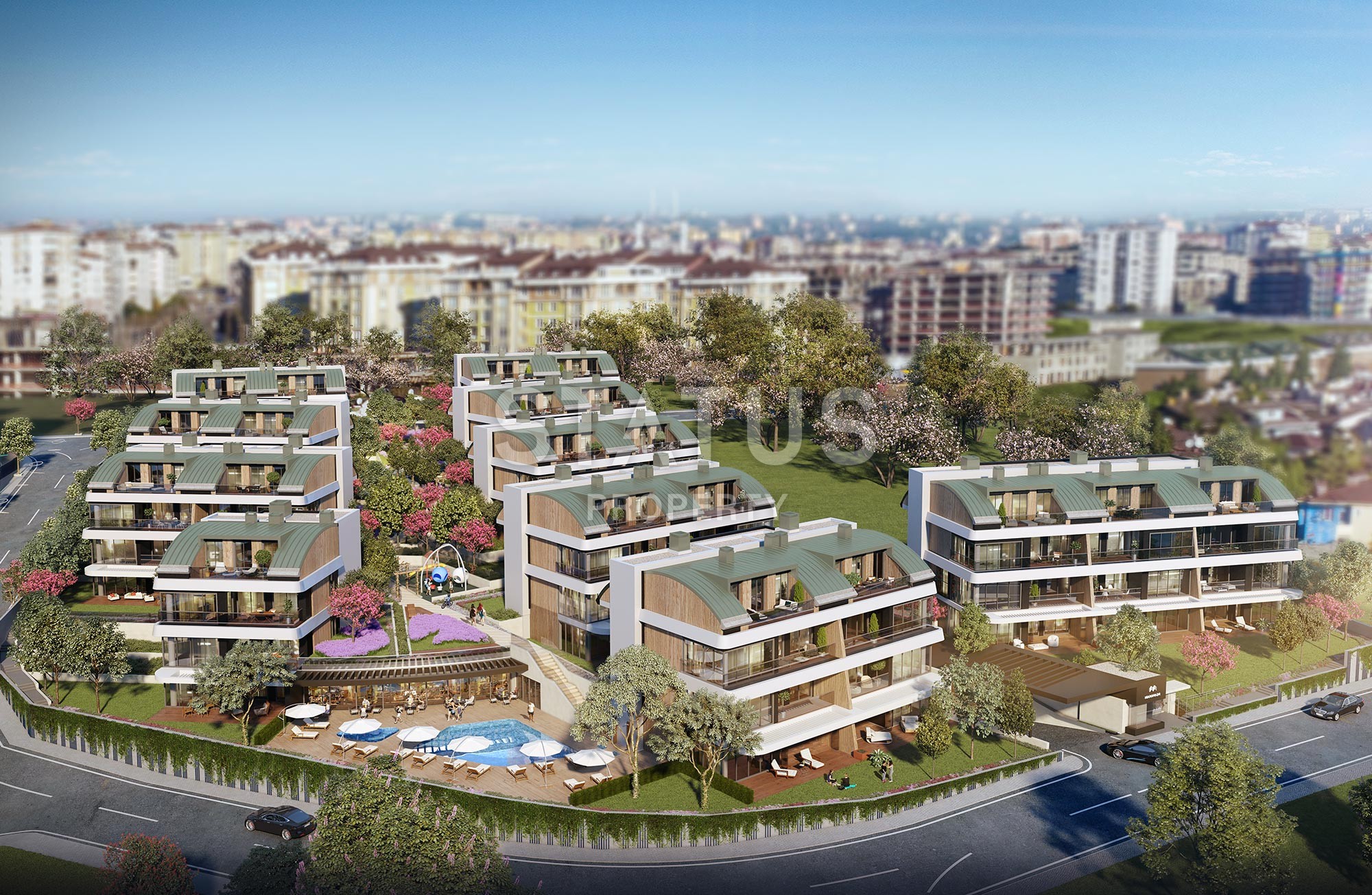 Многокомнатные апартаменты в комплексе Премиум класса на побережье Мраморного моря. Буюкчекмедже, Стамбул. фото 3