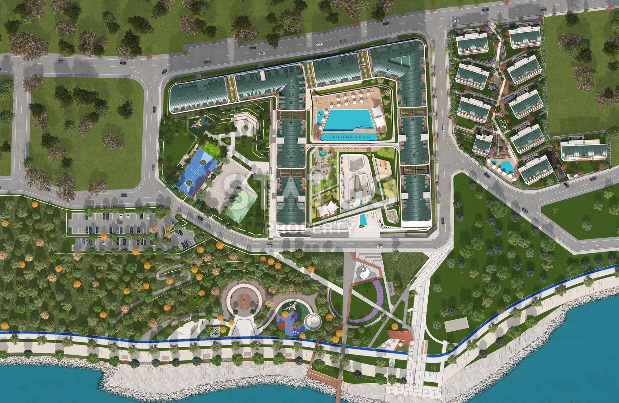 Многокомнатные апартаменты в комплексе Премиум класса на побережье Мраморного моря. Буюкчекмедже, Стамбул. фото 4