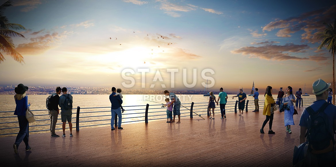 Многокомнатные апартаменты в комплексе Премиум класса на побережье Мраморного моря. Буюкчекмедже, Стамбул. фото 5