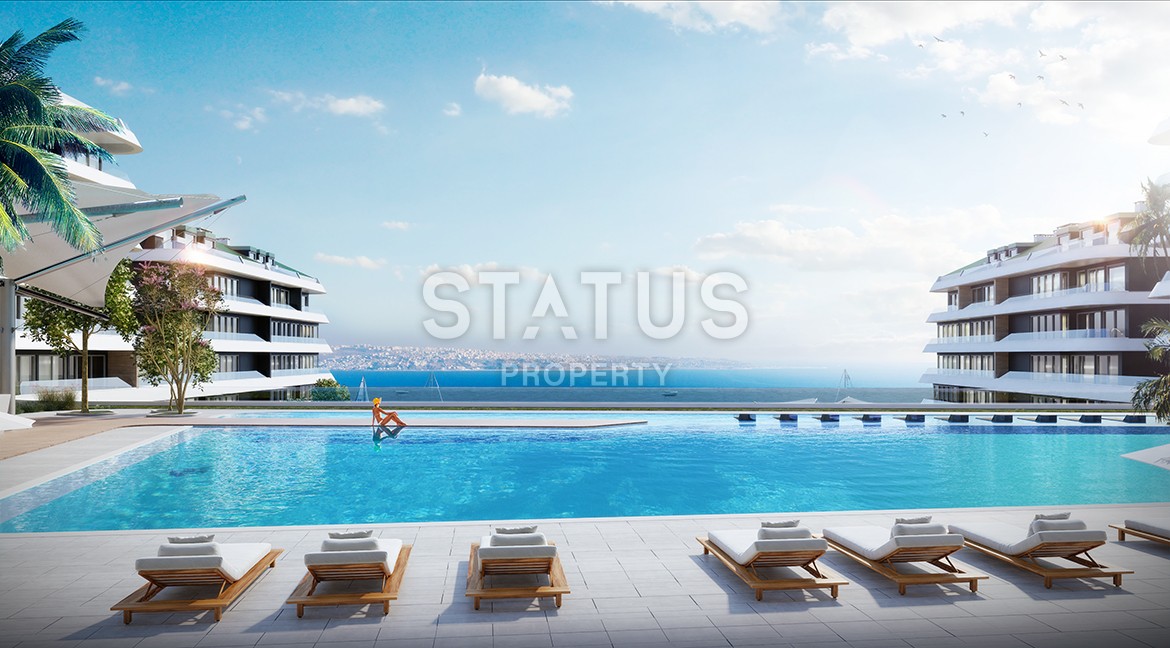 Многокомнатные апартаменты в комплексе Премиум класса на побережье Мраморного моря. Буюкчекмедже, Стамбул. фото 8