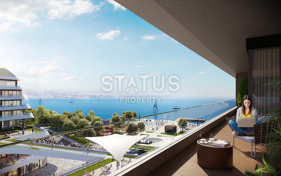 Многокомнатные апартаменты в комплексе Премиум класса на побережье Мраморного моря. Буюкчекмедже, Стамбул. фото 11