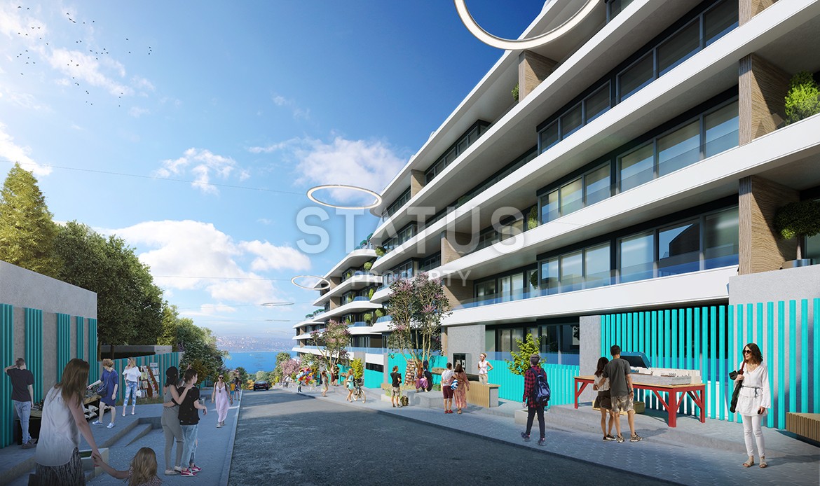 Многокомнатные апартаменты в комплексе Премиум класса на побережье Мраморного моря. Буюкчекмедже, Стамбул. фото 15