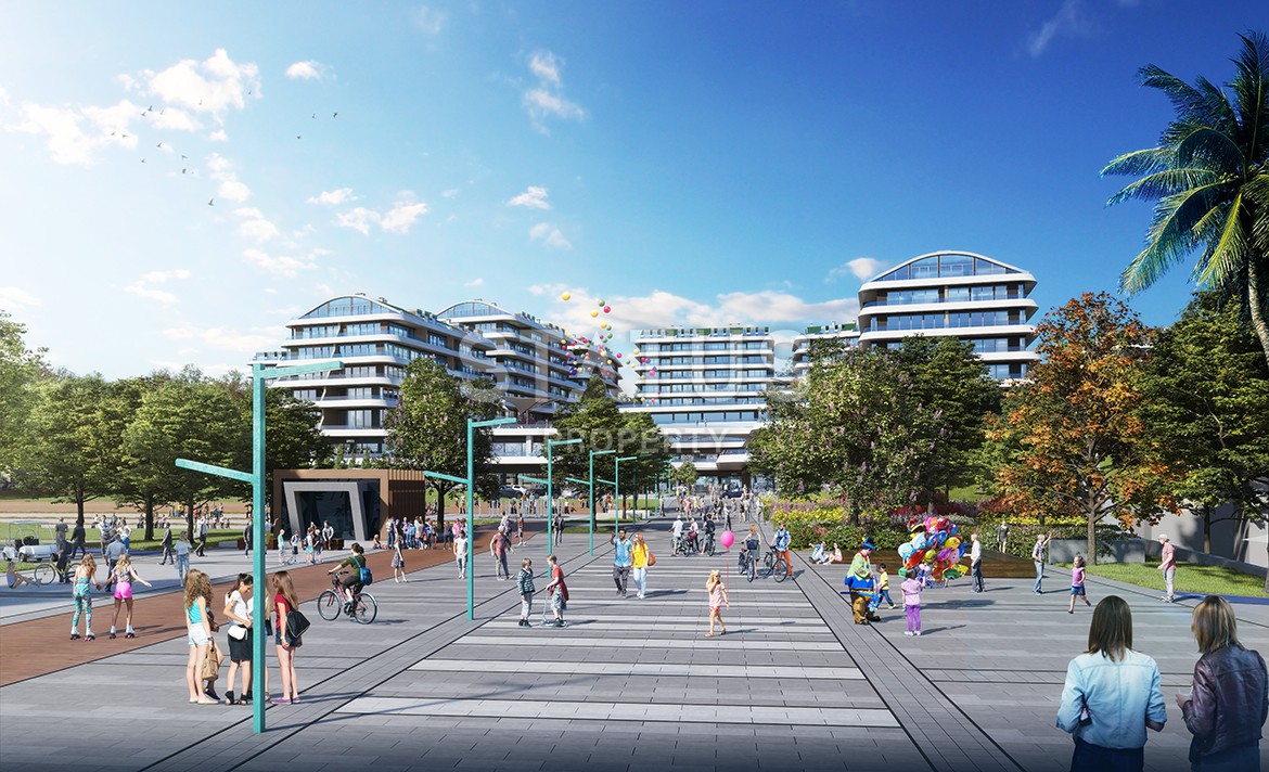 Многокомнатные апартаменты в комплексе Премиум класса на побережье Мраморного моря. Буюкчекмедже, Стамбул. фото 17