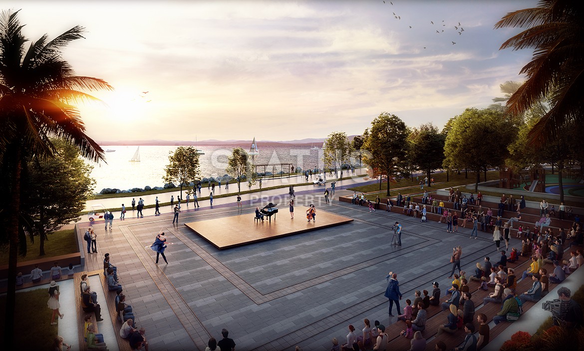 Многокомнатные апартаменты в комплексе Премиум класса на побережье Мраморного моря. Буюкчекмедже, Стамбул. фото 19