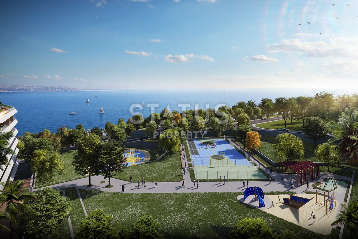 Многокомнатные апартаменты в комплексе Премиум класса на побережье Мраморного моря. Буюкчекмедже, Стамбул. фото 20