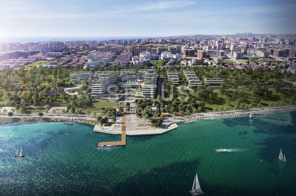 Многокомнатные апартаменты в комплексе Премиум класса на побережье Мраморного моря. Буюкчекмедже, Стамбул. фото 22