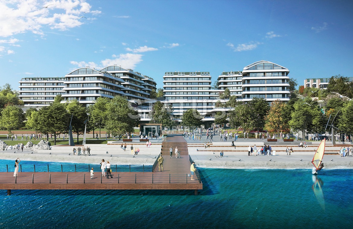 Многокомнатные апартаменты в комплексе Премиум класса на побережье Мраморного моря. Буюкчекмедже, Стамбул. фото 23