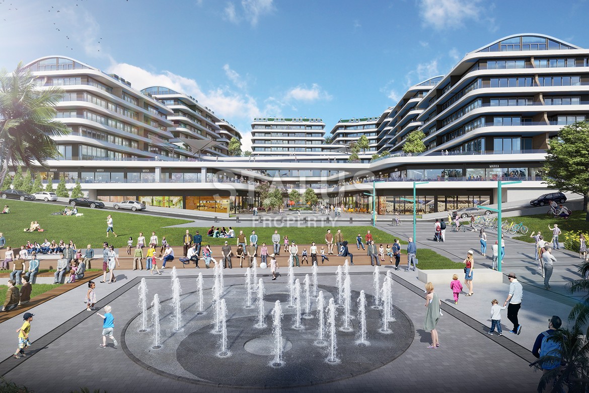 Многокомнатные апартаменты в комплексе Премиум класса на побережье Мраморного моря. Буюкчекмедже, Стамбул. фото 24