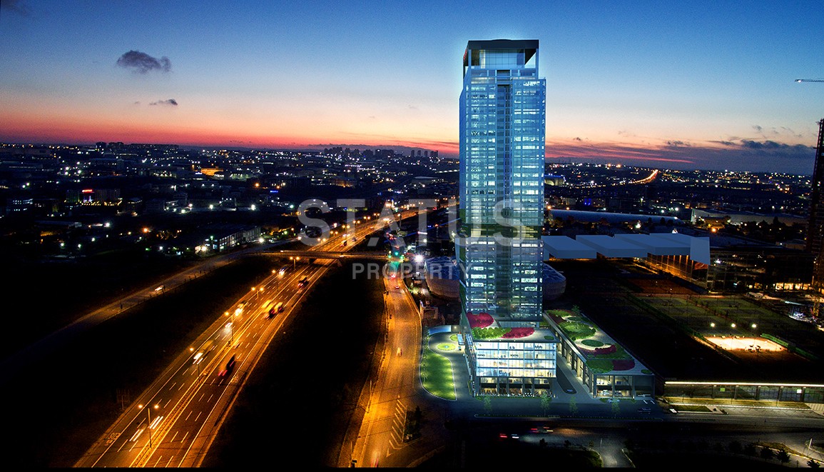 Апартаменты 2+1 и офисные помещения в элитном комплексе отельного типа с гарантией аренды. Бахчешехир, Стамбул фото 18