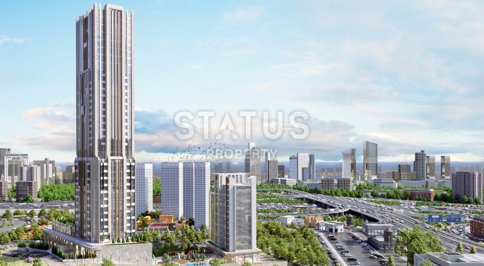 Апартаменты от 70 до 176 м2 в элитном комплексе в Эсенъюрт, Стамбул. фото 12