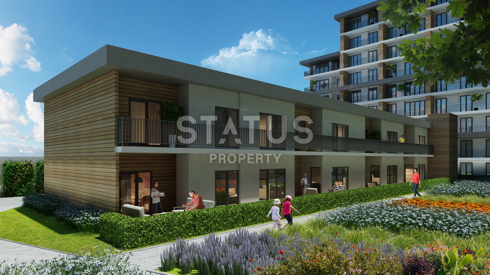 Новый инвестиционный комплекс с разными планировками апартаментов в популярном районе Бахчешехир, Стамбул. фото 4