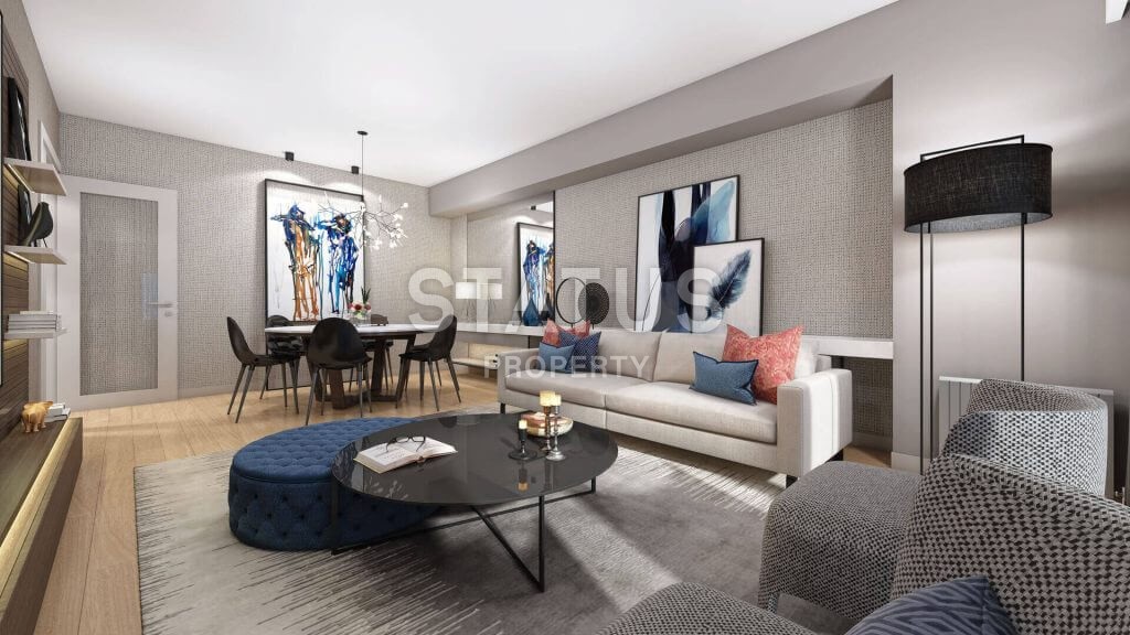 Новый инвестиционный комплекс с разными планировками апартаментов в популярном районе Бахчешехир, Стамбул. фото 7