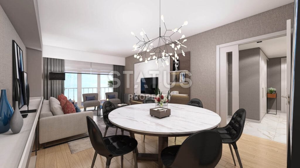 Новый инвестиционный комплекс с разными планировками апартаментов в популярном районе Бахчешехир, Стамбул. фото 8