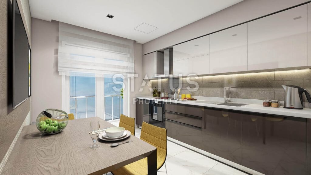 Новый инвестиционный комплекс с разными планировками апартаментов в популярном районе Бахчешехир, Стамбул. фото 9