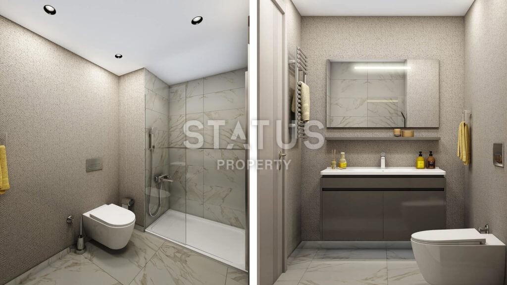 Новый инвестиционный комплекс с разными планировками апартаментов в популярном районе Бахчешехир, Стамбул. фото 11