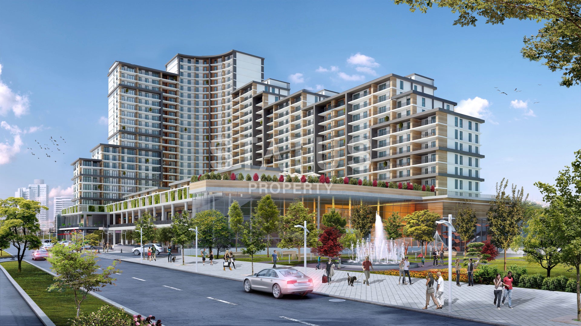 Новый инвестиционный комплекс с разными планировками апартаментов в популярном районе Бахчешехир, Стамбул. фото 13