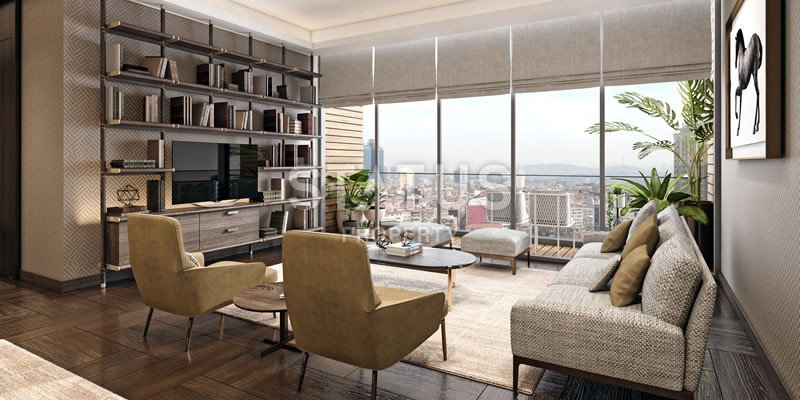 Апартаменты от 72 до 242 м2 в роскошном современном комплексе в центральном районе Шишли, Стамбул. фото 11