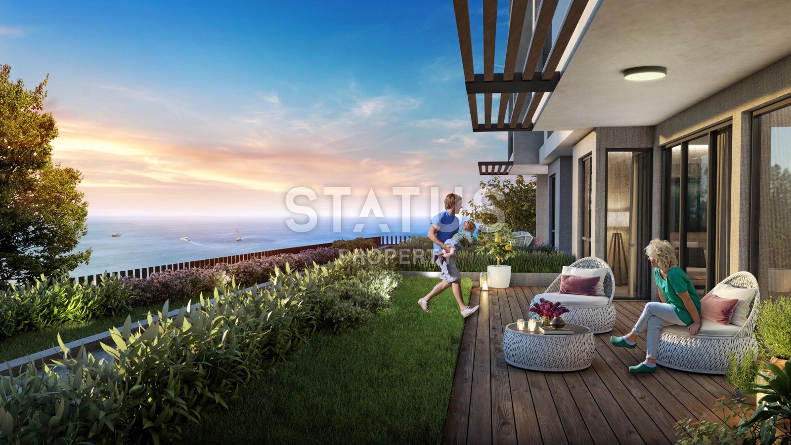 Новый жилой проект с крупнометражными апартаментами и видом на море в Бейликдюзю недалеко от Западной Марины. фото 4