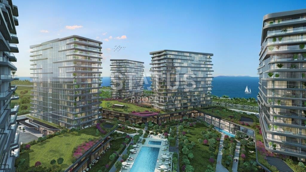 Luxurious complex with different layouts of apartments from 70 to 361 m2 with sea views in Zeytinburnu, Istanbul. фото 4