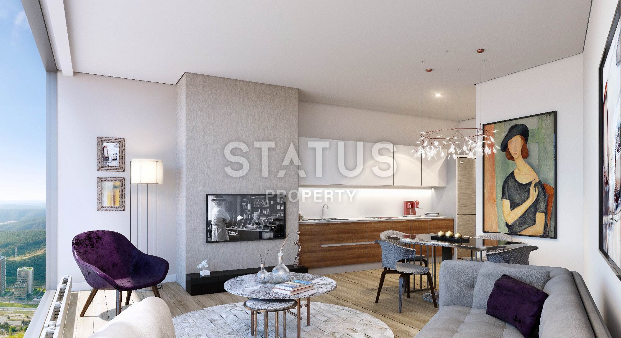 Апартаменты и офисы – проект международного архитектора от 56 до 369 м2 в привилегированном районе Маслак, Стамбул. фото 3