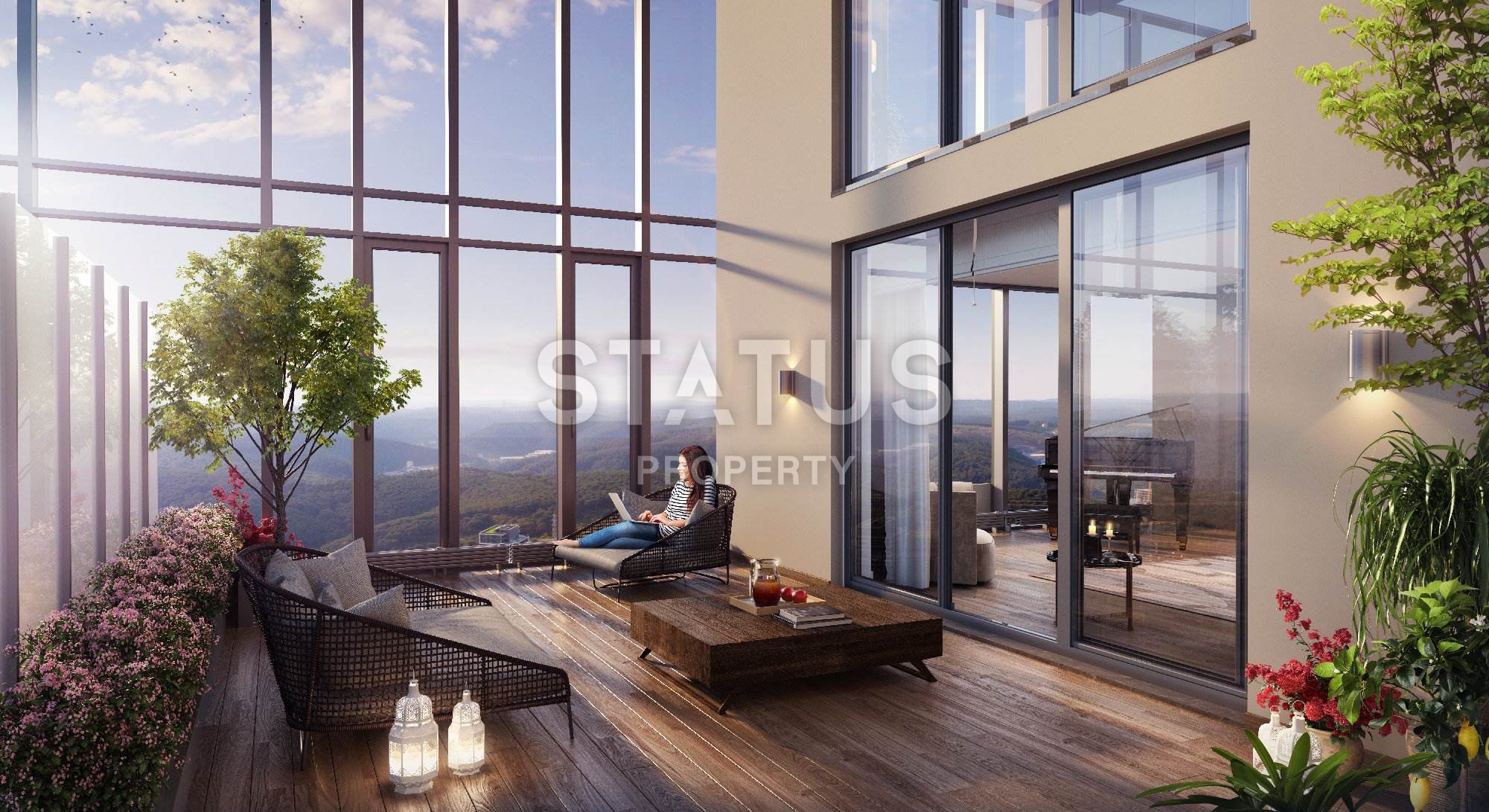 Апартаменты и офисы – проект международного архитектора от 56 до 369 м2 в привилегированном районе Маслак, Стамбул. фото 11