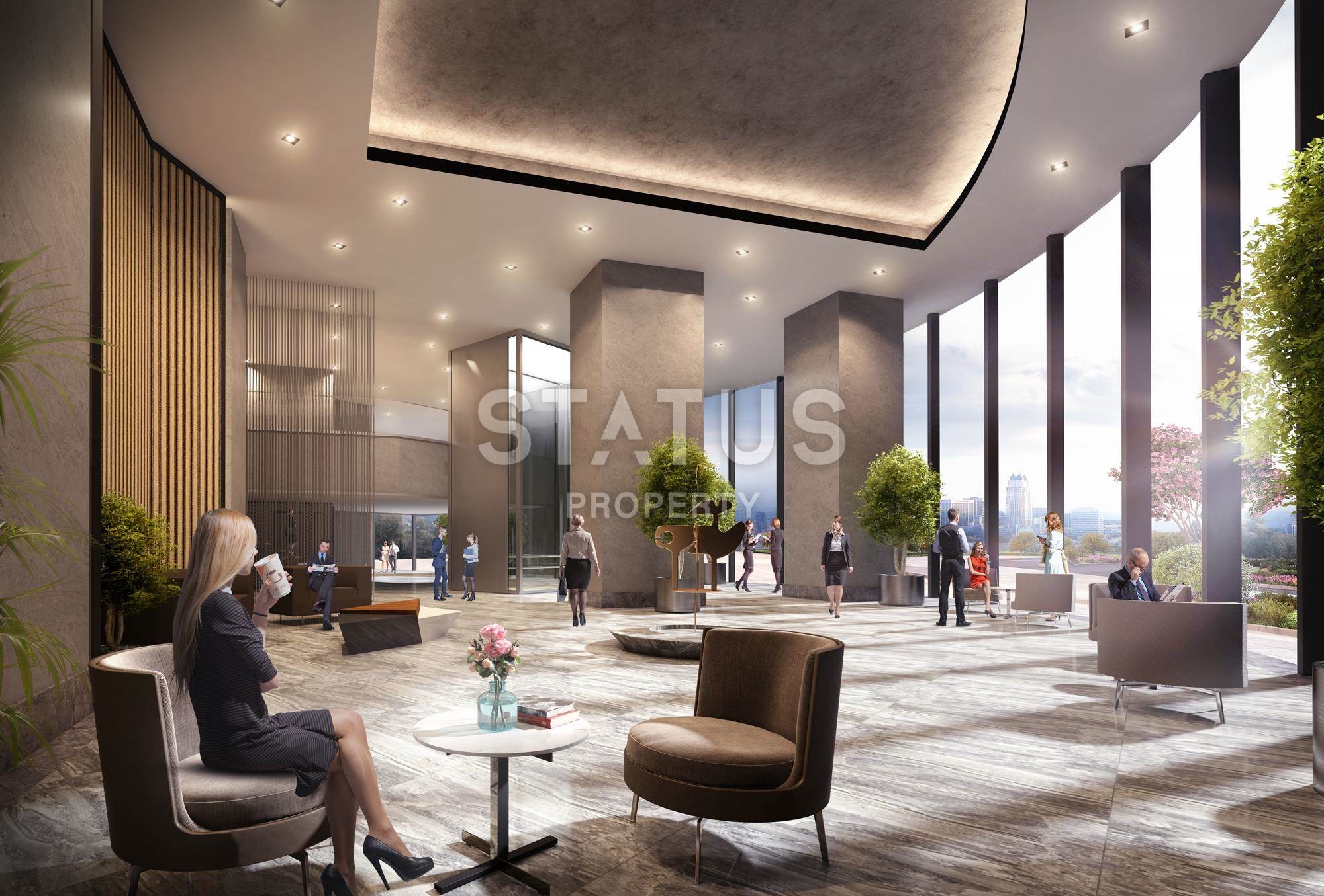 Апартаменты и офисы – проект международного архитектора от 56 до 369 м2 в привилегированном районе Маслак, Стамбул. фото 21