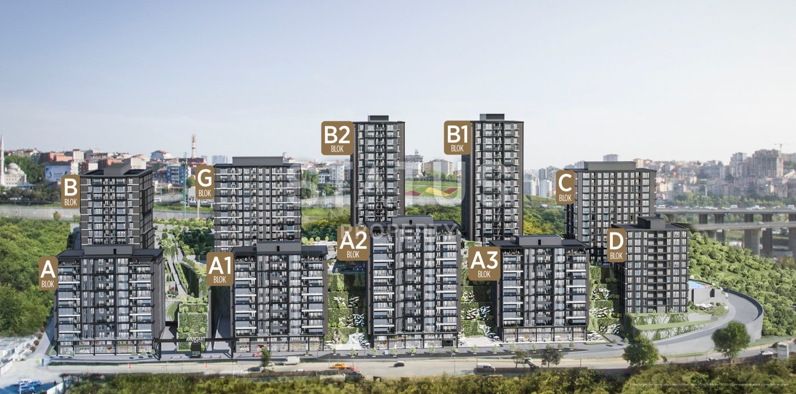 Luxurious apartments 1+1. 2+1, 3+1, 4+1 and commercial premises near the Bosphorus in Sariyer, Istanbul. фото 14