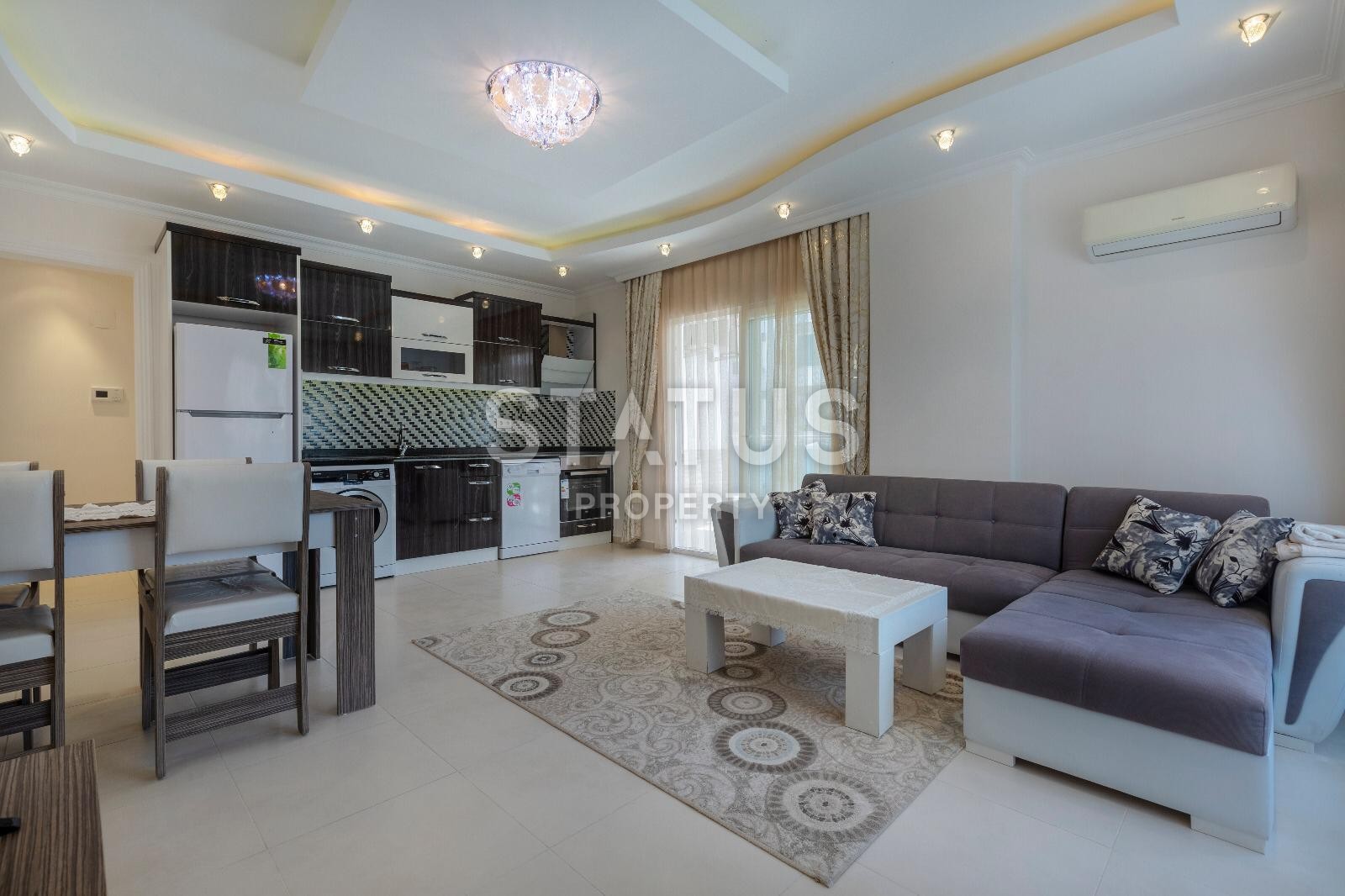 Супер квартира в центре района Махмутлар! Мебель и техника в наличии! Высокий этаж! 65 кв.м. фото 3