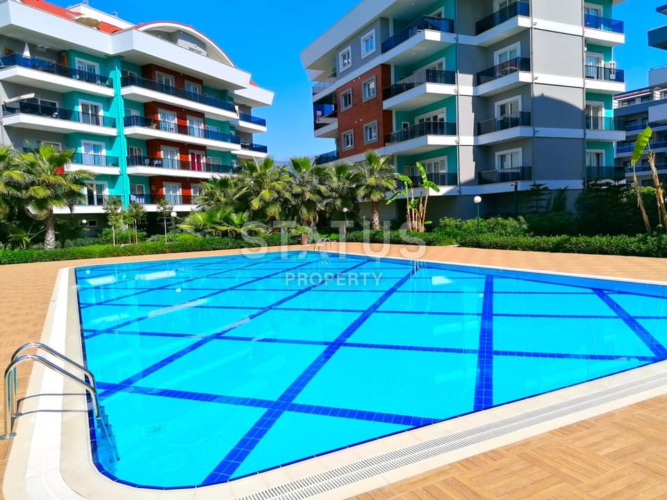 Furnished 1+1 layout apartment, 80 m2 in a complex with full infrastructure in Oba, Alanya фото 11