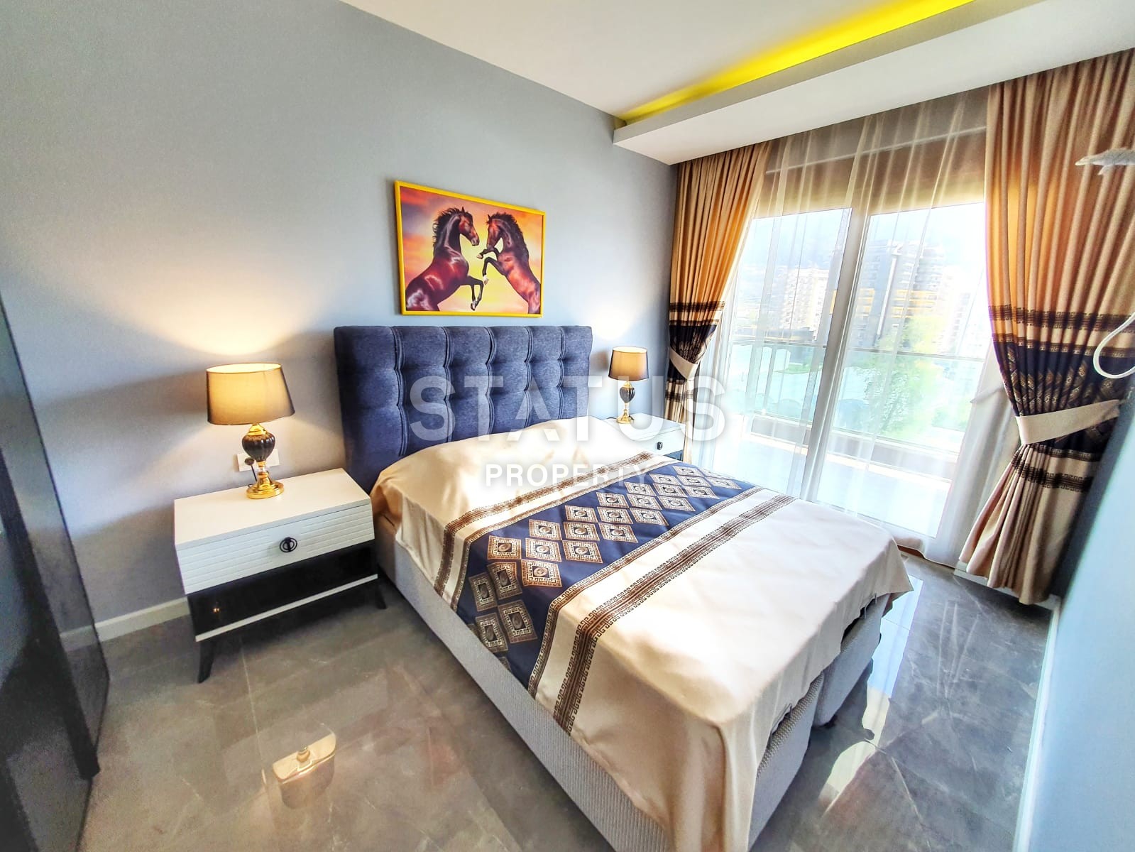 Двухкомнатная квартира с новой мебелью с видом на горы, 60 м2 фото 5