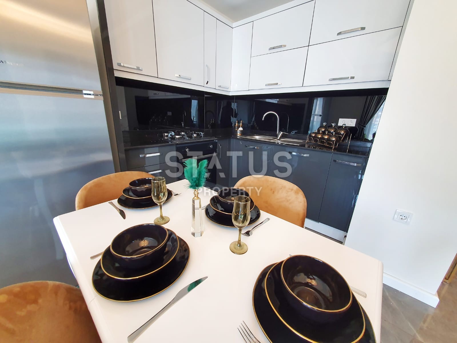 Двухкомнатная квартира с новой мебелью с видом на горы, 60 м2 фото 8