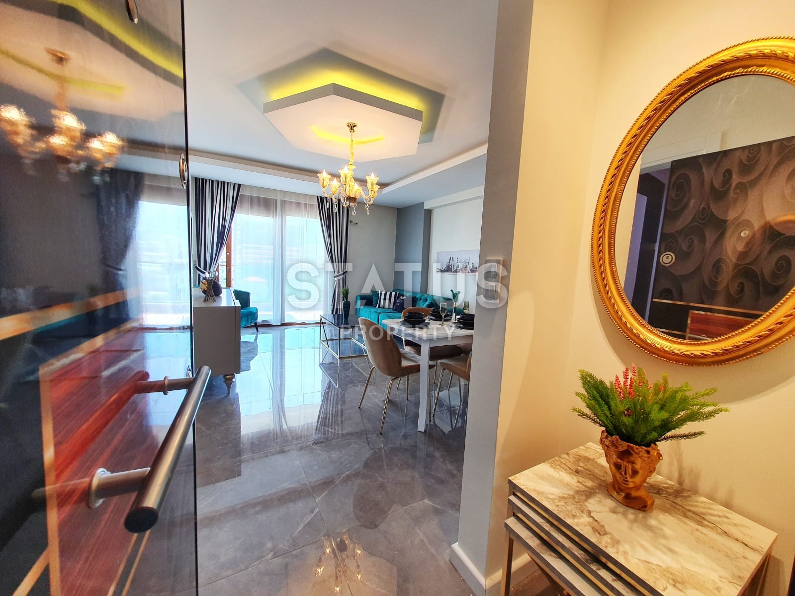 Двухкомнатная квартира с новой мебелью с видом на горы, 60 м2 фото 16