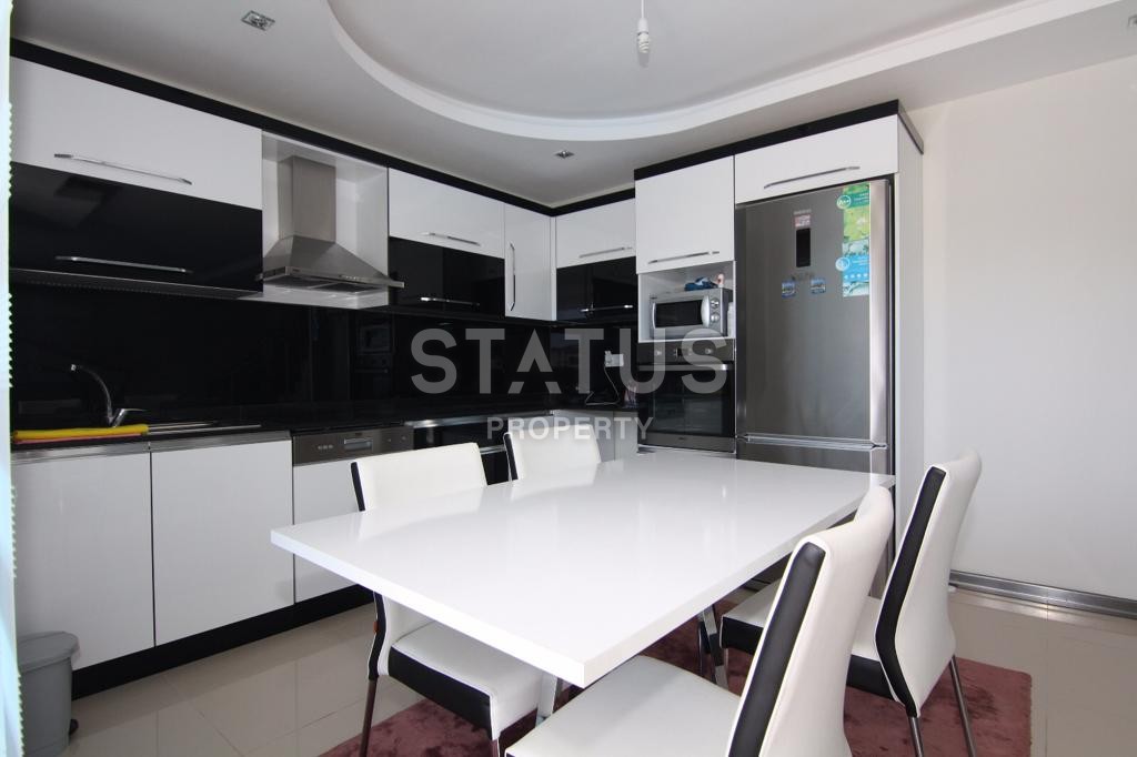 Меблированный садовый дуплекс 2+1, 140 м2 с видом на море. Кестель, Алания. фото 7