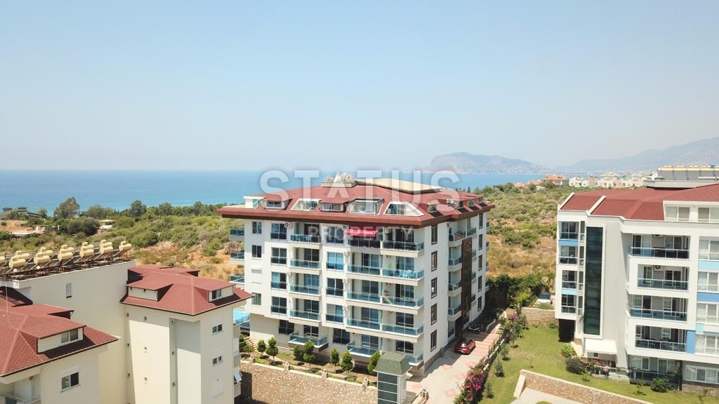 Меблированный садовый дуплекс 2+1, 140 м2 с видом на море. Кестель, Алания. фото 28