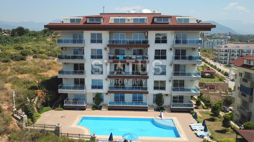 Меблированный садовый дуплекс 2+1, 140 м2 с видом на море. Кестель, Алания. фото 29