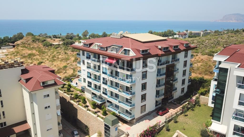 Меблированный садовый дуплекс 2+1, 140 м2 с видом на море. Кестель, Алания. фото 30